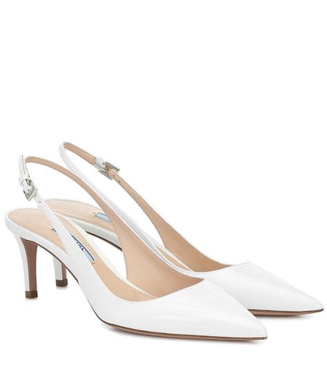 prada slingbaxk|Prada slingback heels white.